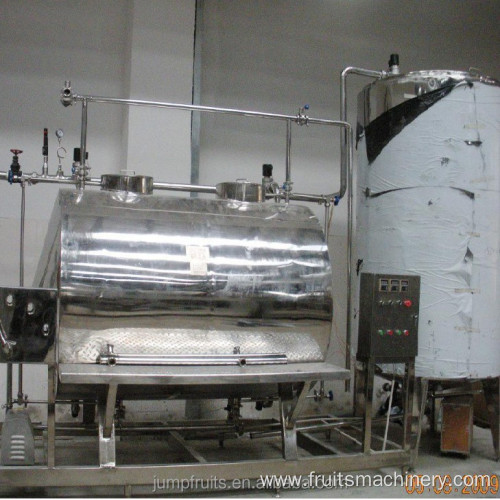 CIP cleaning system for tomato paste production line